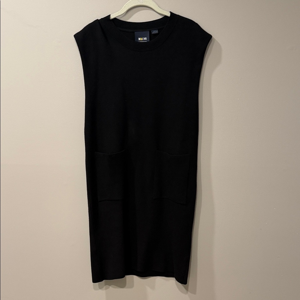 Anthropologie Black Midi Dress